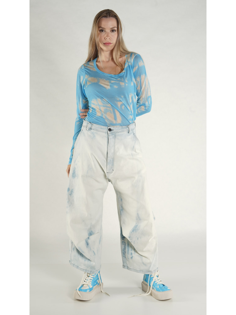 Rundholz - Ballonförmige Hose mit Bandapplikation - 1261040112