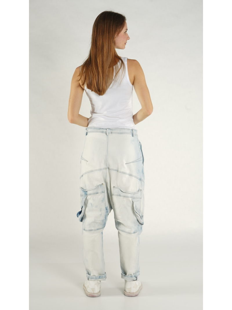 Rundholz - Tulpenförmige Hose mit Bandapplikation - 1261040115