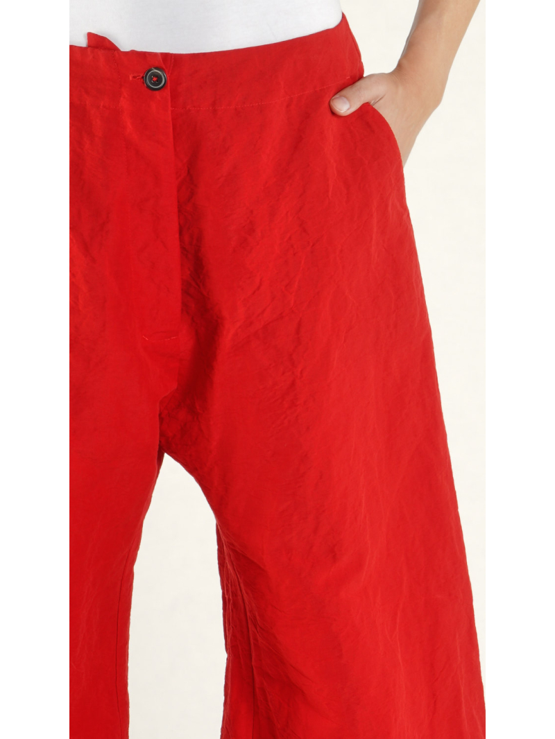Rundholz - Ausgestellte Leinen mix Hose - 1261120124
