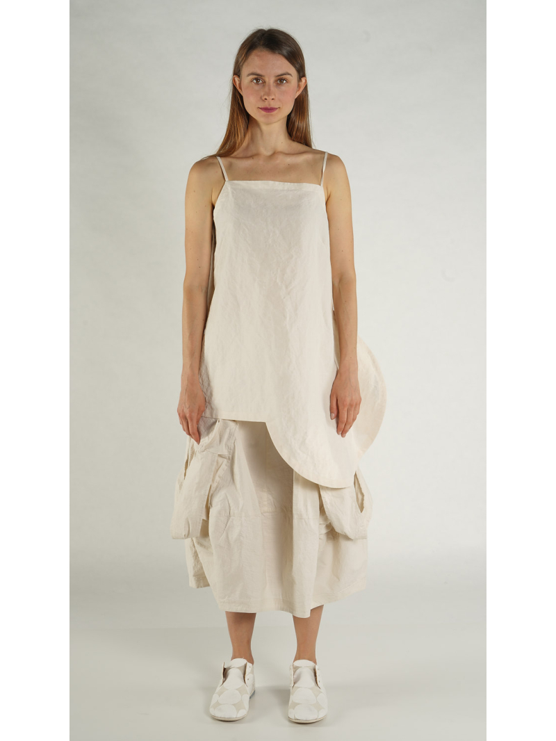 Rundholz - Asymmetrisches Leinen mix Top - 1261120808