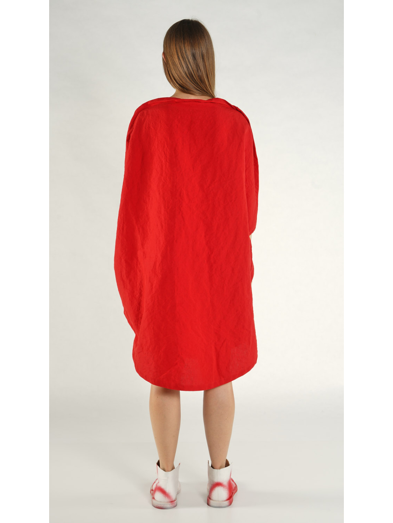 Rundholz - Rundes Leinen mix Kleid - 1261120917