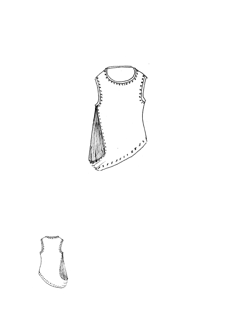 Rundholz - Rippen Jersey Top - 1261180807