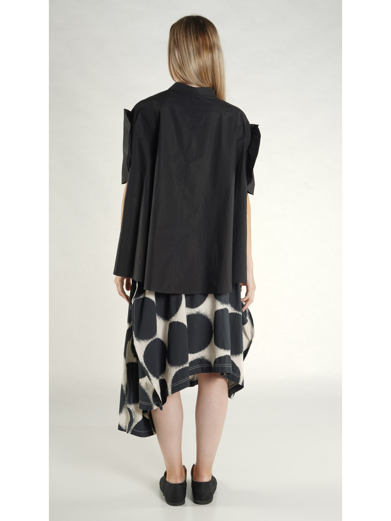 Rundholz - Ausgestellte Popeline Bluse - 1261230410