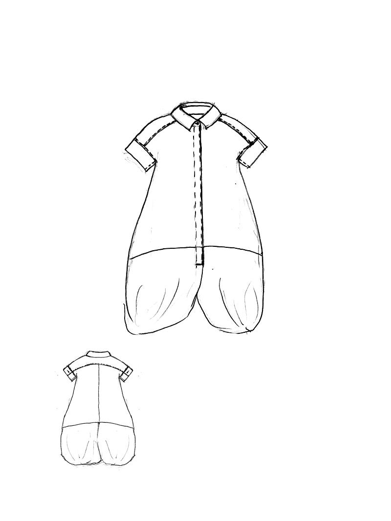 Rundholz - Ballonförmiges Kleid mit Drapierung - 1261230902