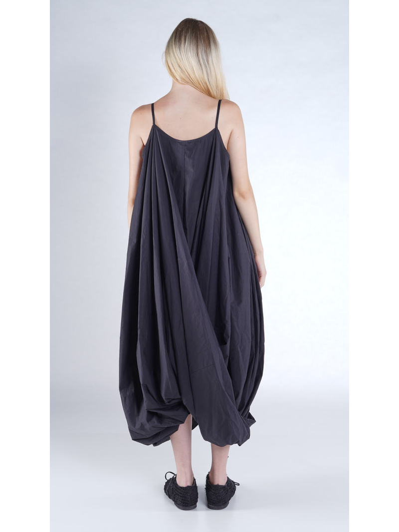 Rundholz - Popeline Kleid mit Drapiertem Rücken - 1261230903