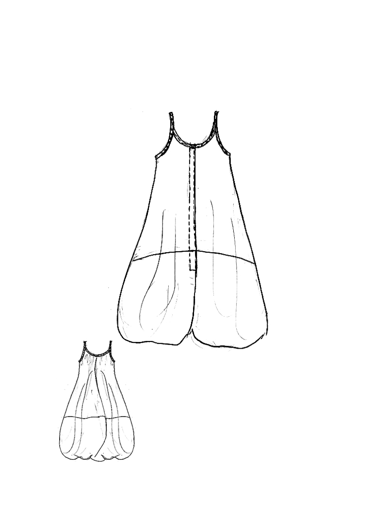 Rundholz - Popeline Kleid mit Drapiertem Rücken - 1261230903