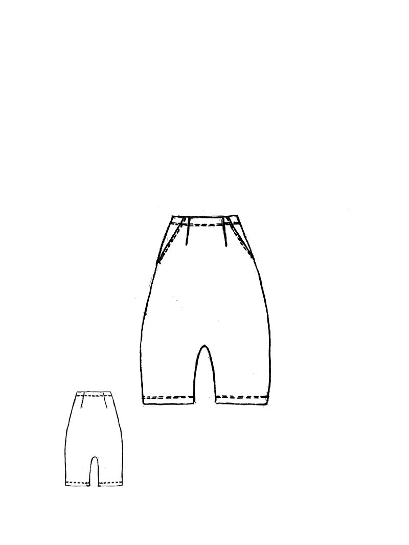 Rundholz - Wadenlange Stretch Hose - 1261240105