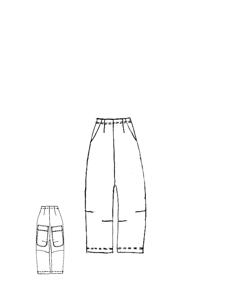 Rundholz - Lockere Stretch Hose - 1261240113