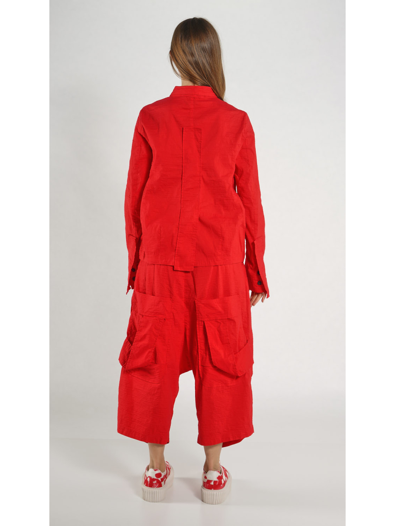 Rundholz - Gerade geschnittene Jacke mit Bandapplikation - 1261241102