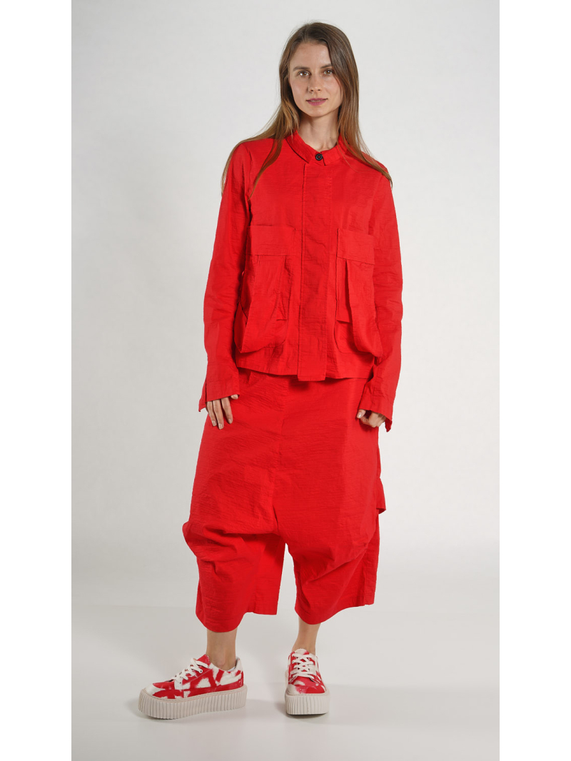 Rundholz - Gerade geschnittene Jacke mit Bandapplikation - 1261241102