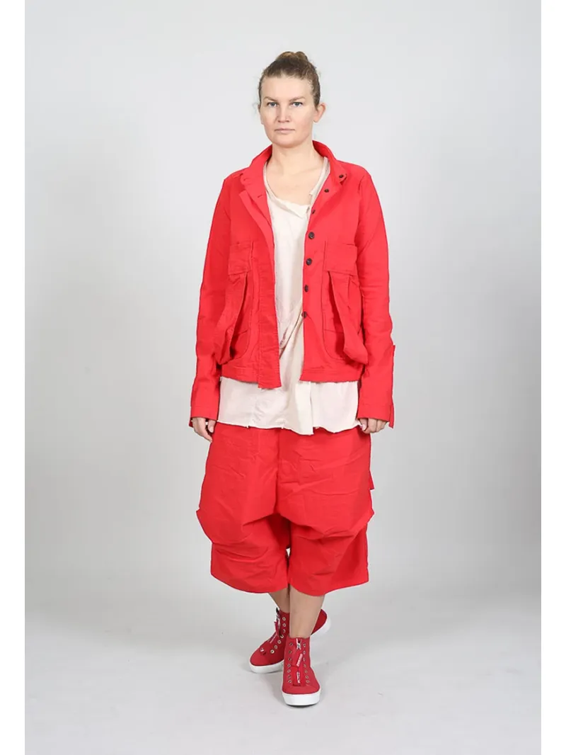 Rundholz - Veste droite avec application de ruban - 1261241102