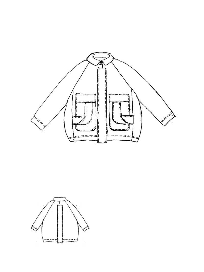 Rundholz - Oversize Stretch Jacke - 1261241107