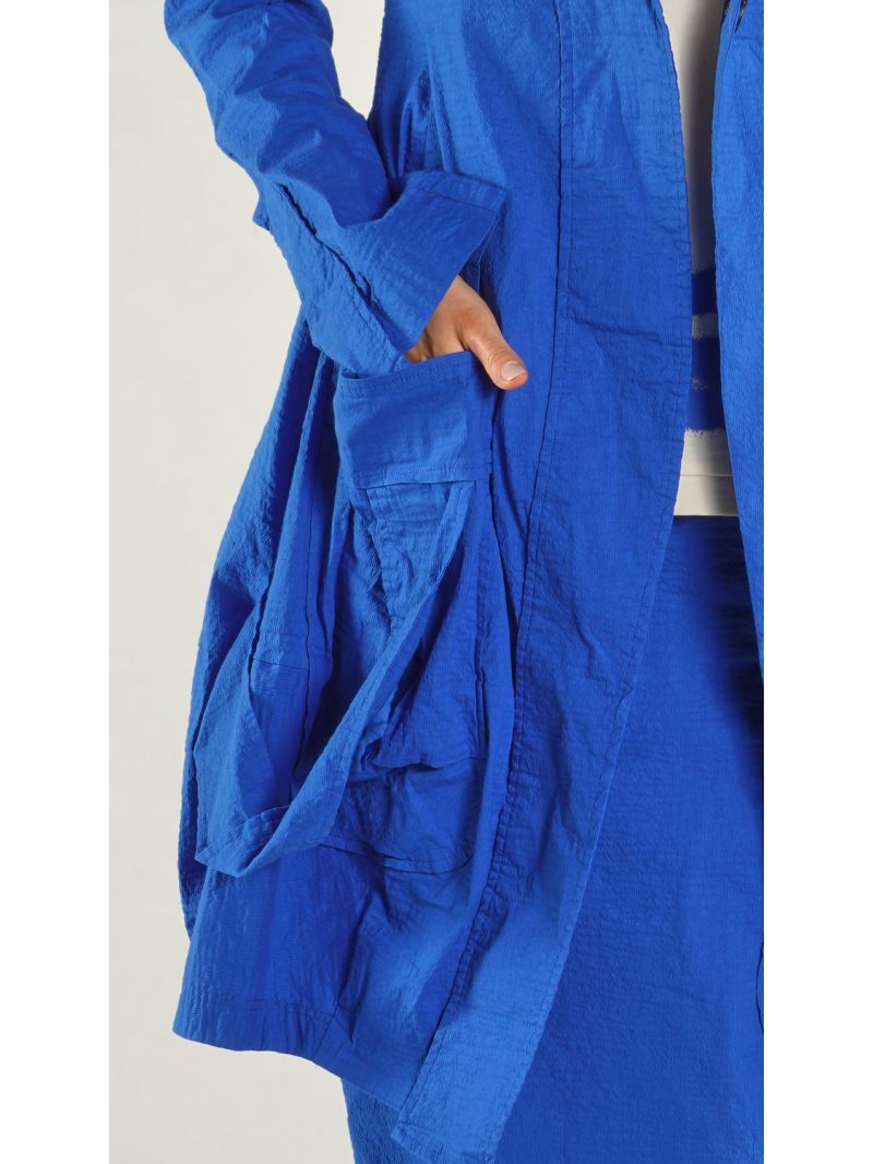 Rundholz - Ballonförmiger Stretch Mantel - 1261241209