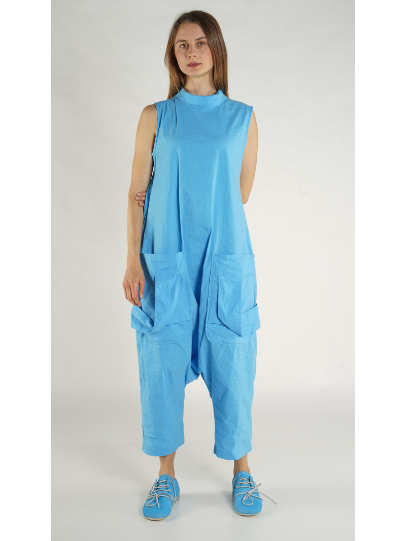 Rundholz - Stretch Overall mit Reißverschluss Hinten - 1261241308