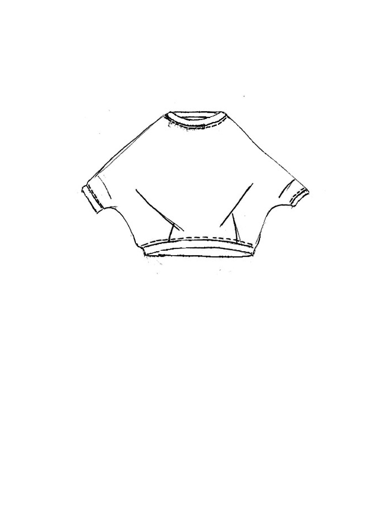 Rundholz - Kurzes French Terry Shirt - 1261270512