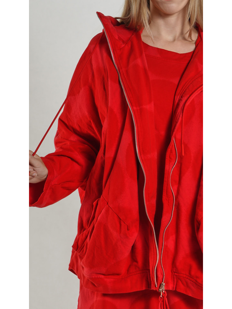 Rundholz - French Terry Jacke mit Kapuze - 1261271104