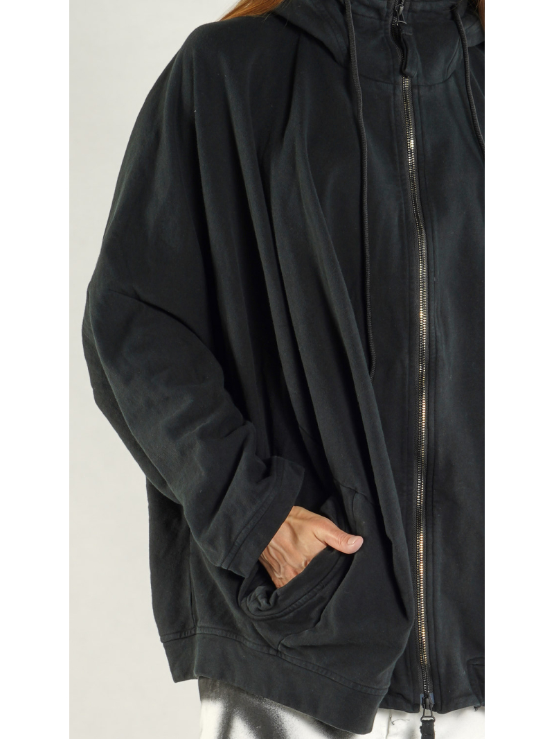 Rundholz - Oversized Baumwolljacke mit Bund - 1261271114