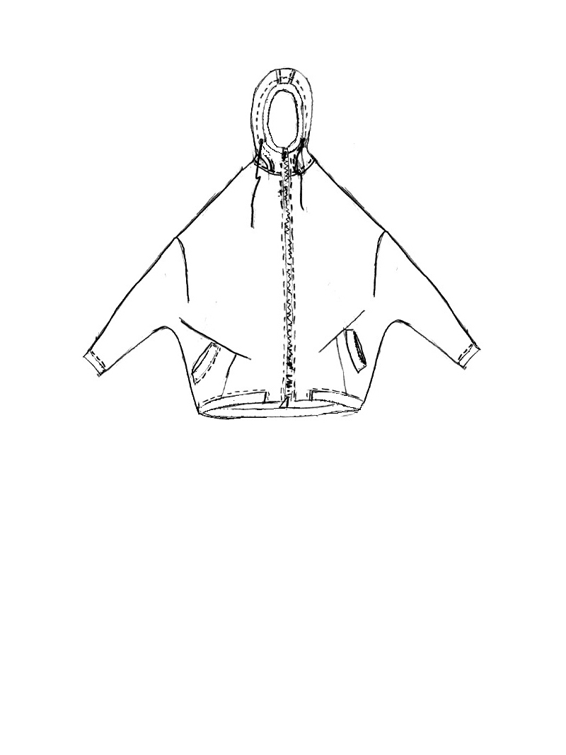 Rundholz - Oversized Baumwolljacke mit Bund - 1261271114