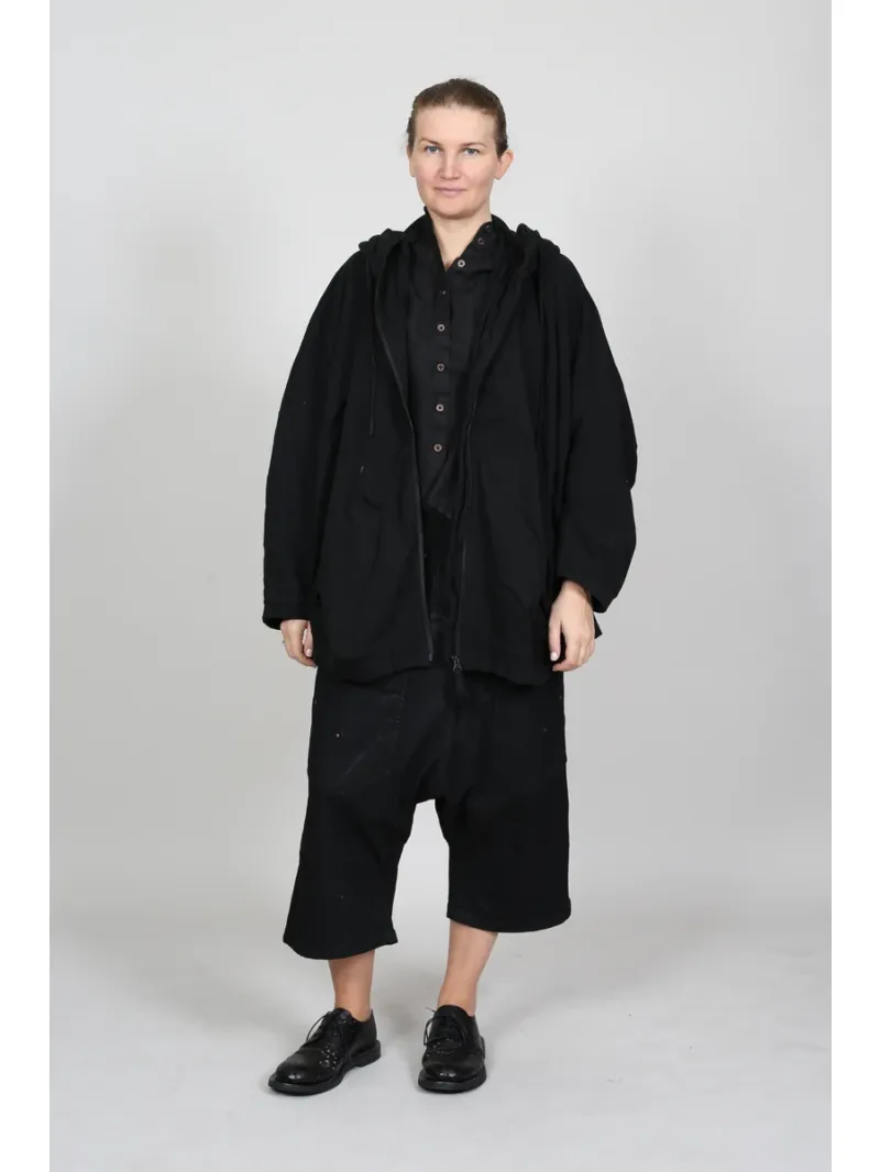 Rundholz - Oversized cotton jacket with waistband - 1261271114