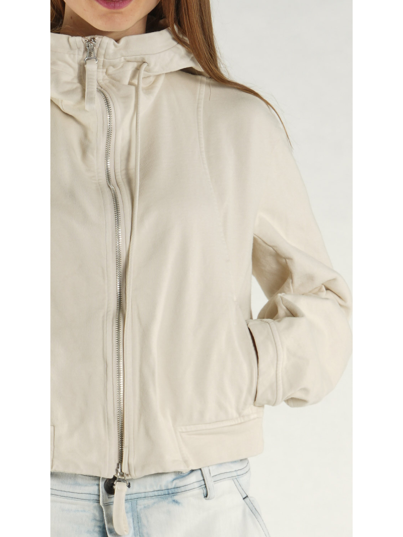 Rundholz - Gerade geschnittene Baumwolljacke mit breitem Bund - 1261271115