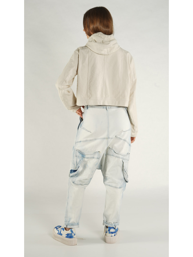 Rundholz - Gerade geschnittene Baumwolljacke mit breitem Bund - 1261271115