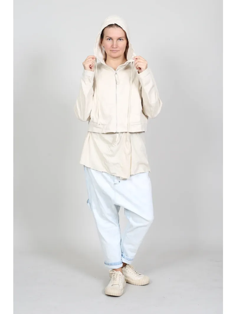 Rundholz — прямой крой хлопковая куртка с широким поясом — 1261271115