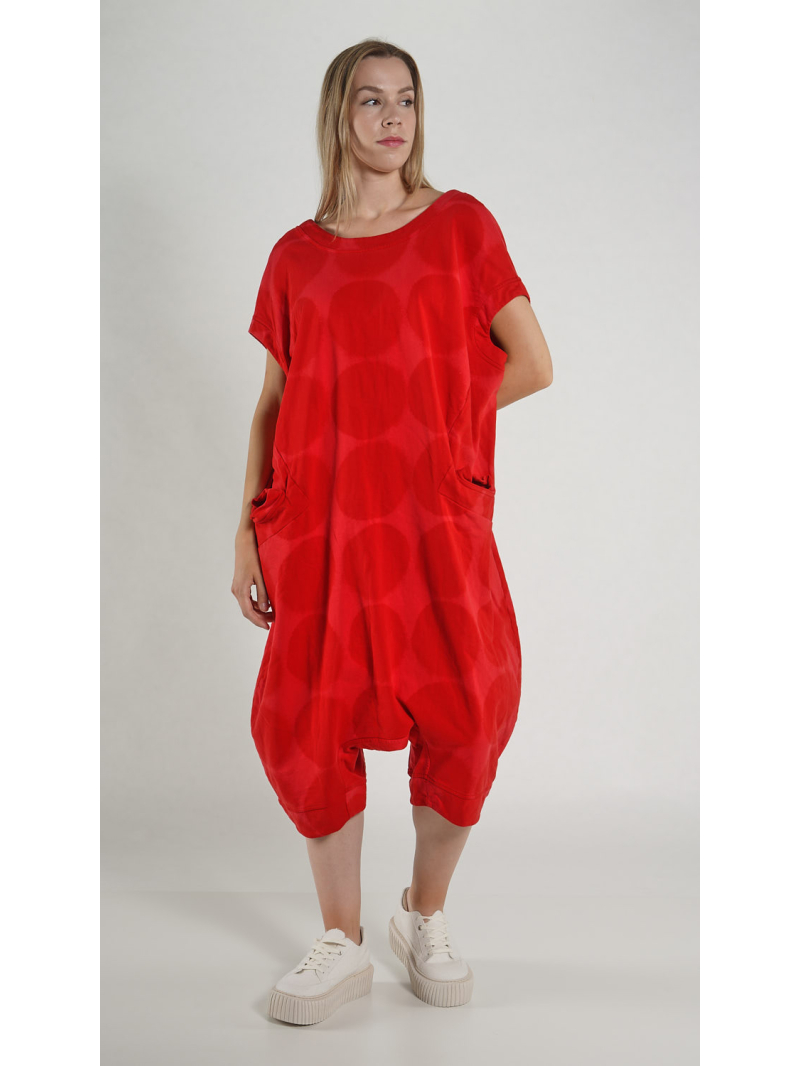 Rundholz - French Terry Overall mit V-ausschnitt Hinten - 1261271307