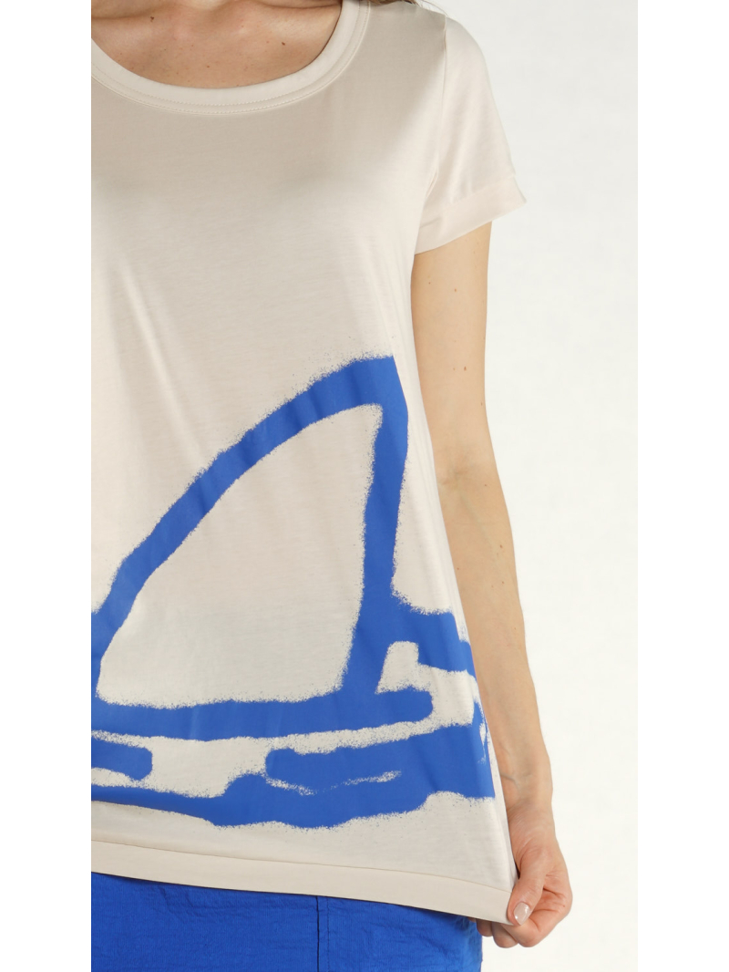 Rundholz - Schmales Baumwoll Jersey T-shirt - 1261300504