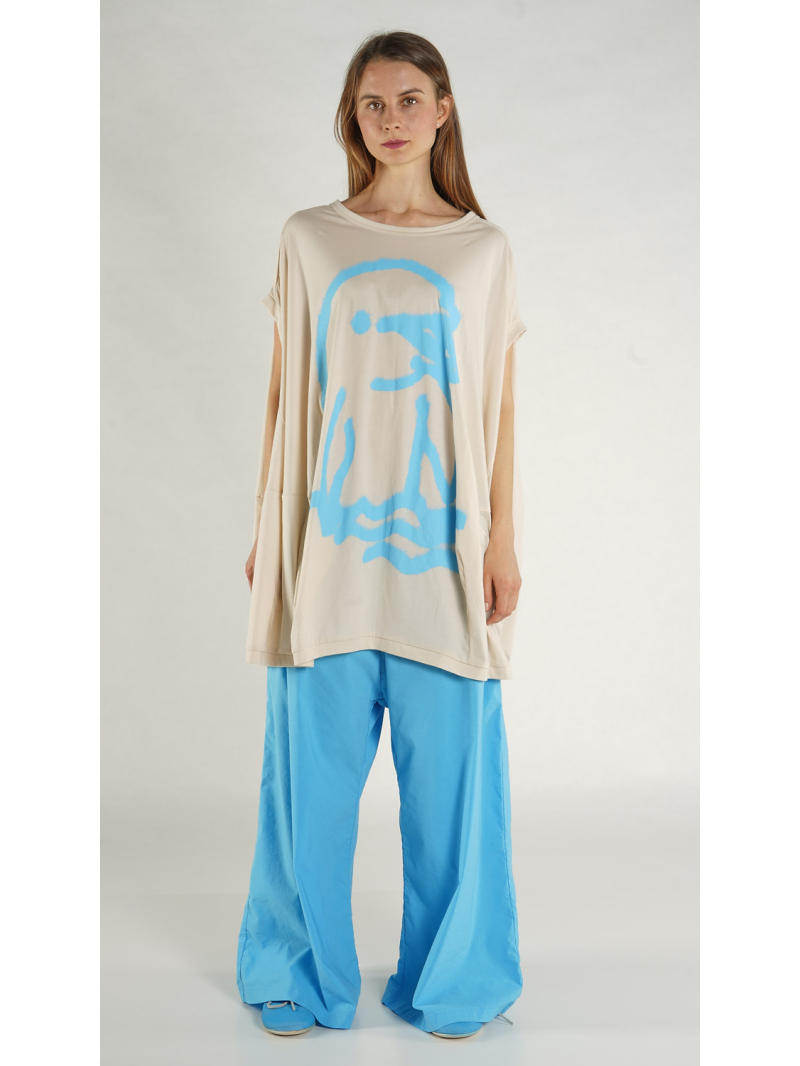 Rundholz - Ballonförmiges Baumwoll Jersey Kleid - 1261300908