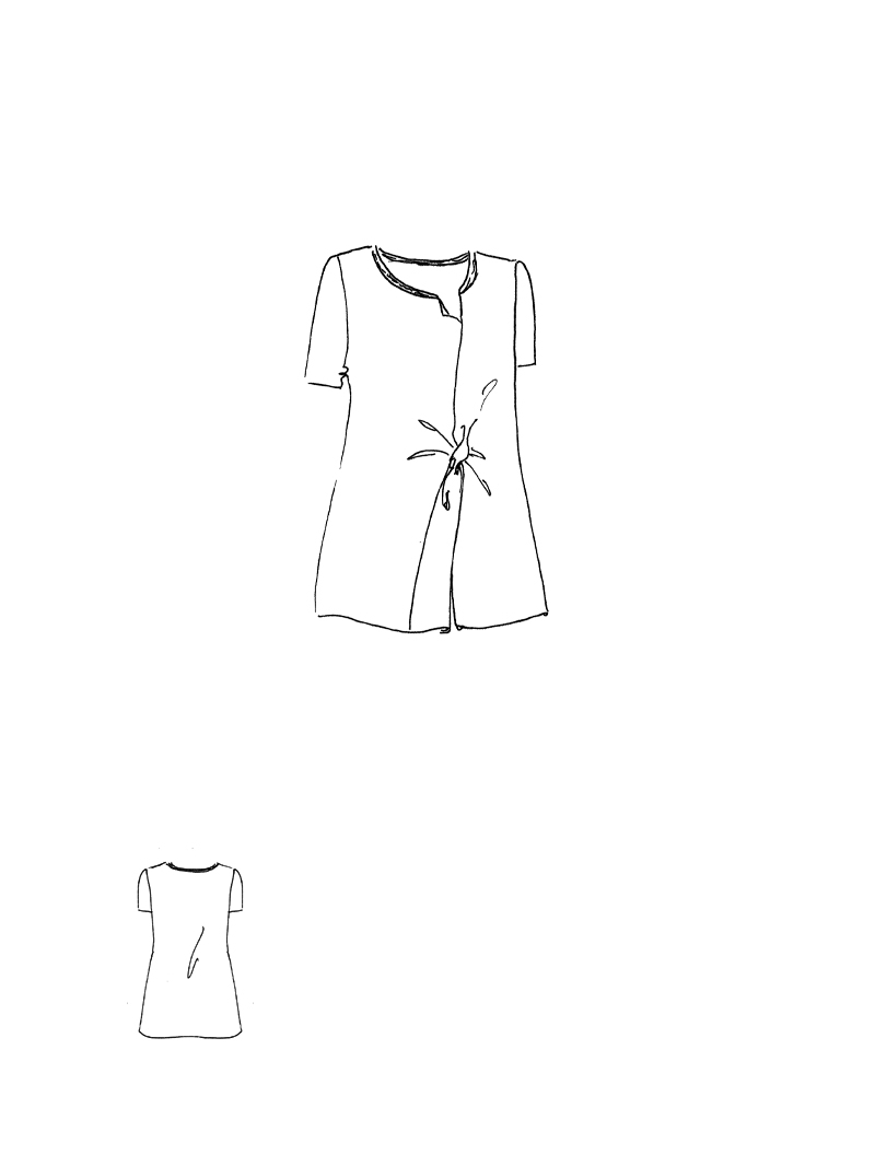 Rundholz - Schmales Papercotton T-shirt - 1261320501