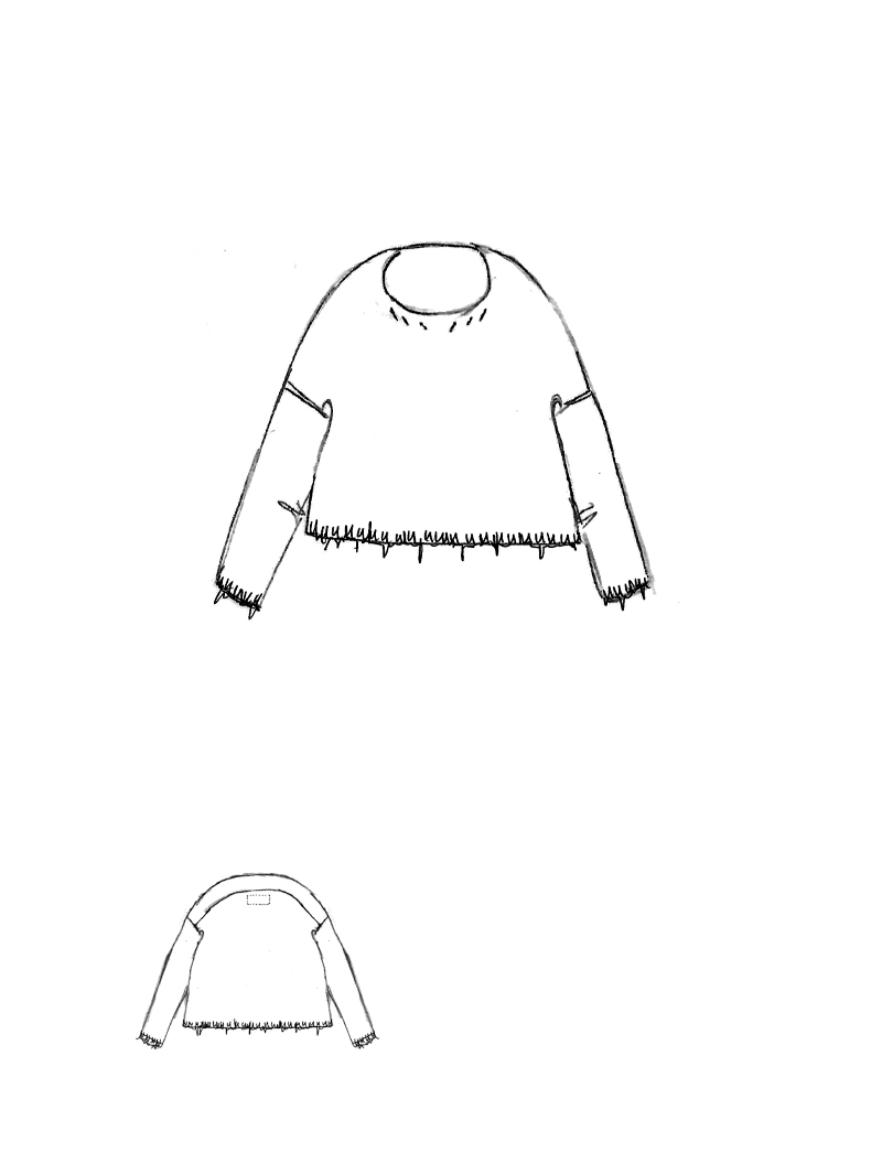 Rundholz - Weiter Merino mix Pullover - 1261330701