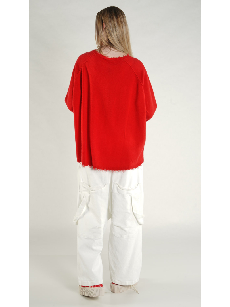 Rundholz - Ausgestellter Merino mix Pullover - 1261330702