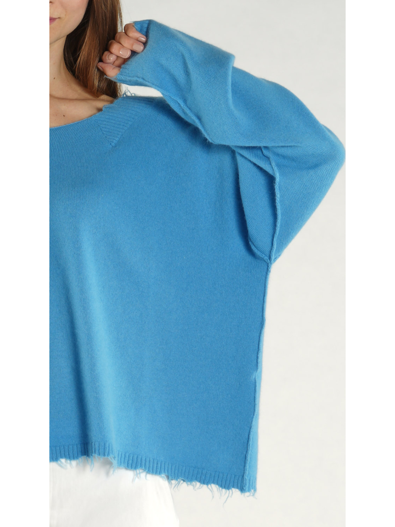 Rundholz - Hüftlanger Merino mix Pullover - 1261330703