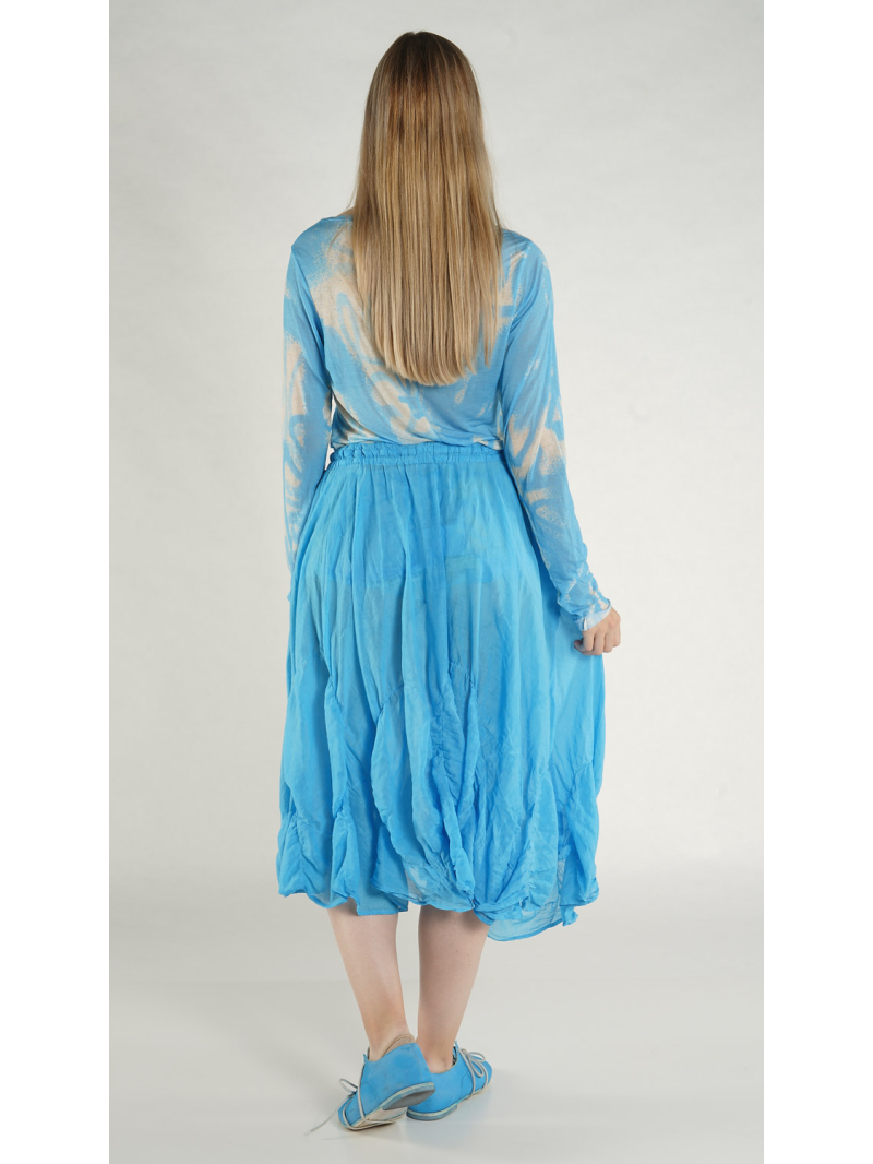 Rundholz - Tellerförmiger Baumwoll voile Rock - 1261350303
