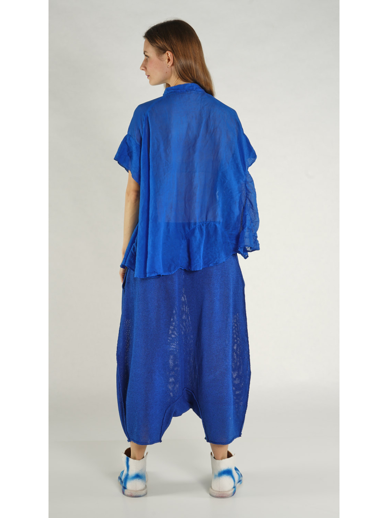 Rundholz - Weite Baumwoll voile Bluse - 1261350408