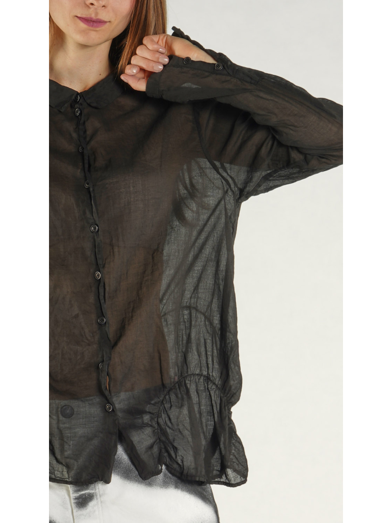 Rundholz - Lockere Baumwoll voile Bluse - 1261350409