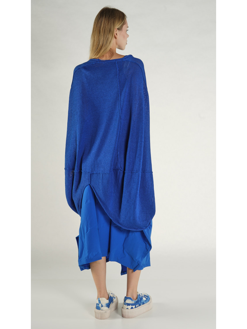 Rundholz - Ballonförmiger Baumwoll Strick Pullunder - 1261424104