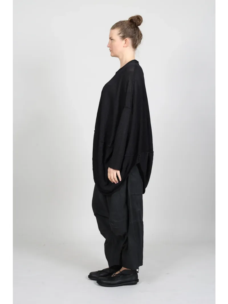 Rundholz - Tunique asymétrique tricotée en forme de ballon - 1261427003