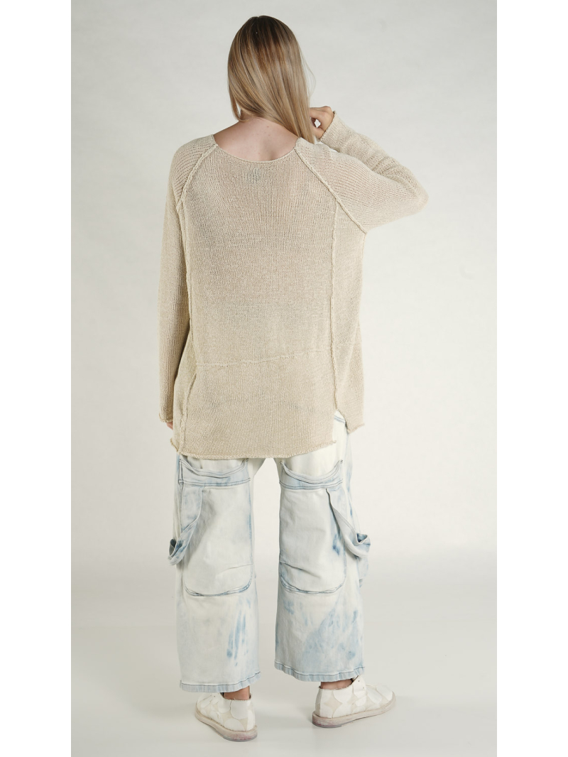 Rundholz - Ballonförmiger Pullover mit Asymmetrie - 1261440702