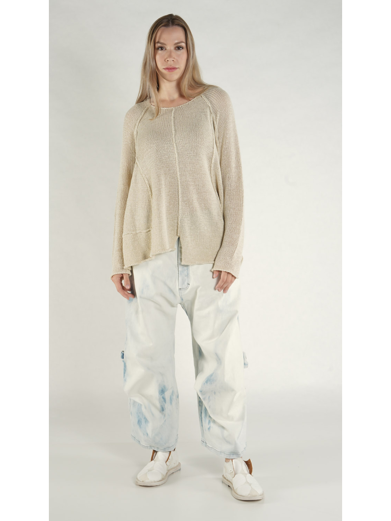 Rundholz - Ballonförmiger Pullover mit Asymmetrie - 1261440702