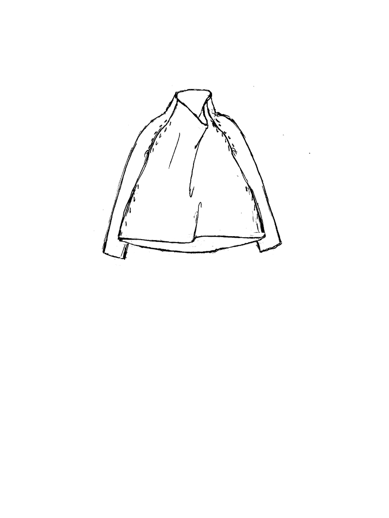 Rundholz - Ausgestellter Leinen Strick Pullover - 1261440703