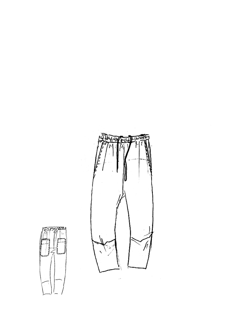 Rundholz - Lammleder Hose - 1261450105