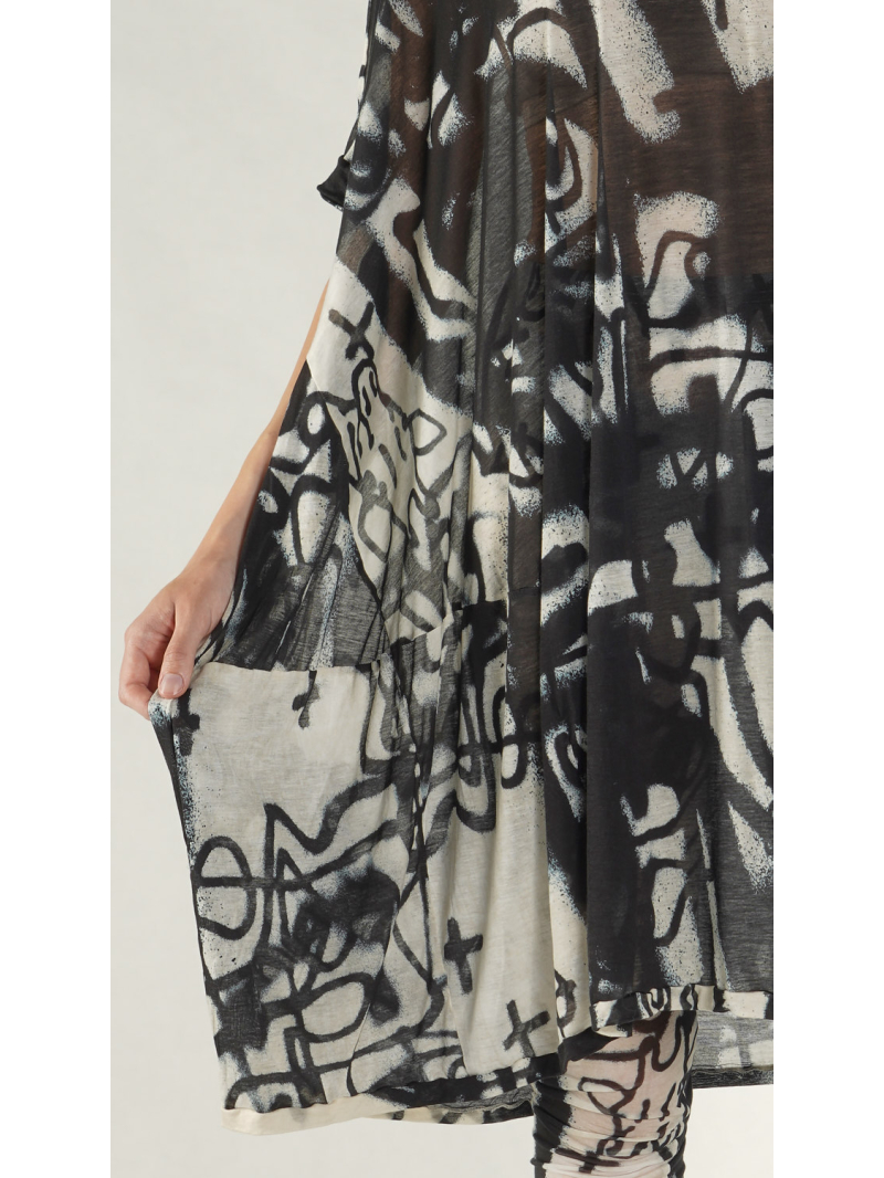 Rundholz - Oversized Tunika mit fließendem Fall - 1261621904