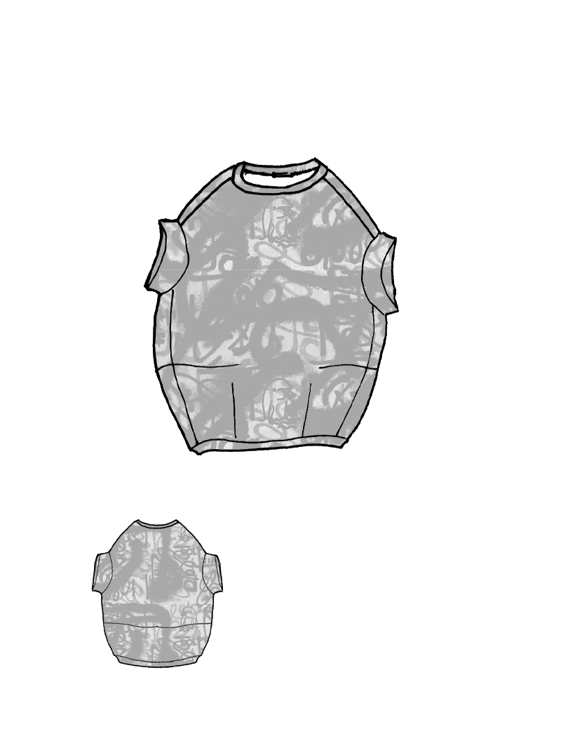 Rundholz - Oversized Tunika mit fließendem Fall - 1261621904