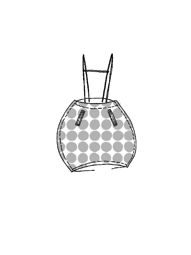 Rundholz - Cottonshape Rock mit Filigranen Trägern - 1261630305