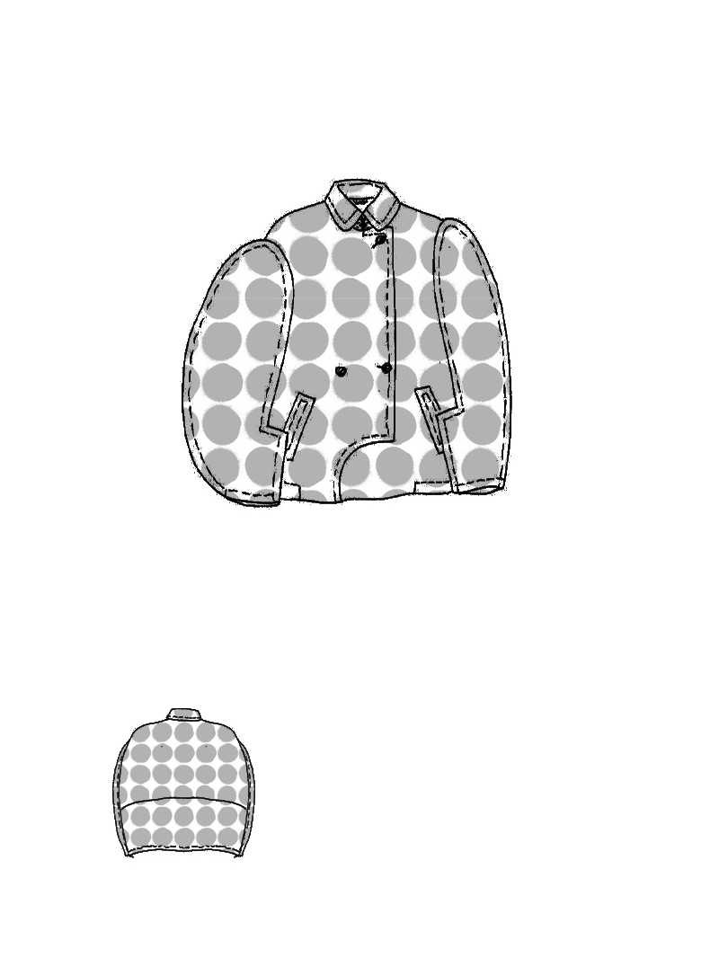 Rundholz - Weite Cottonshape Jacke - 1261631111
