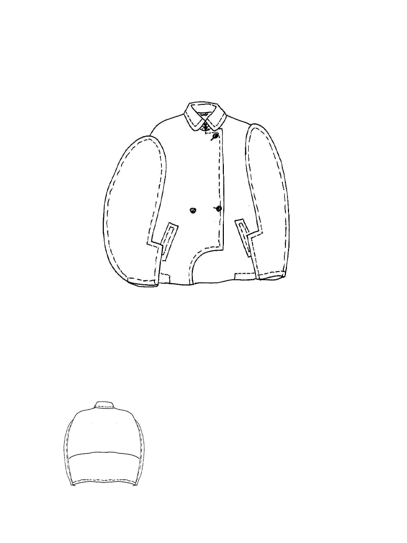 Rundholz - Weite Cottonshape Jacke - 1261631131