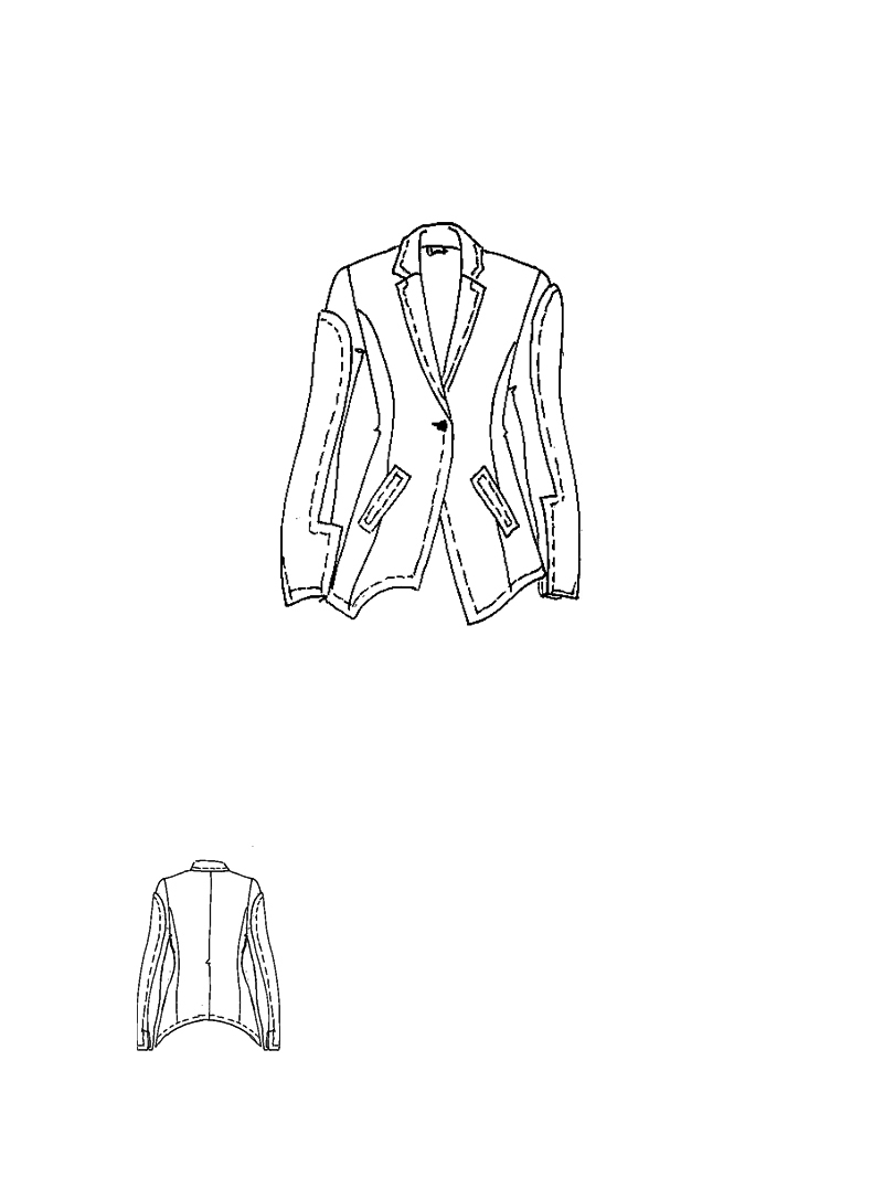 Rundholz - Schmale Cottonshape Jacke - 1261631132