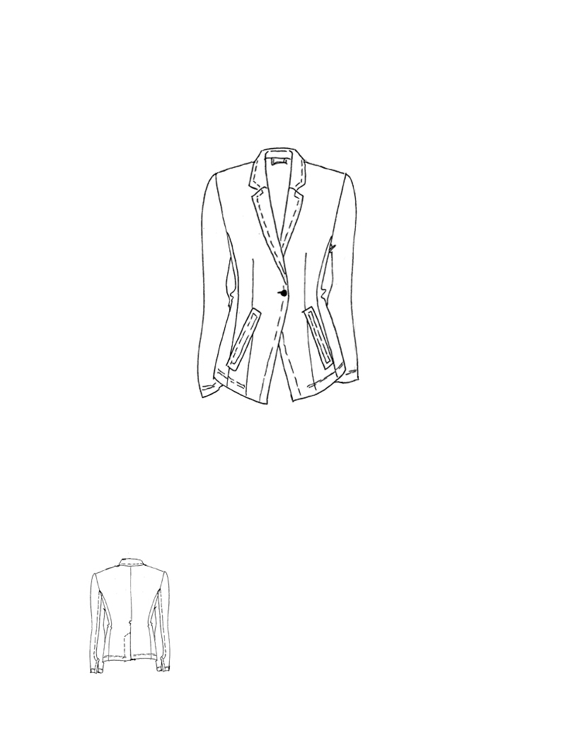 Rundholz - Taillierte Cottonshape Jacke - 1261631135