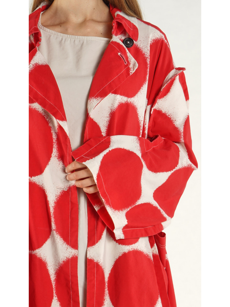 Rundholz - Weiter Cottonshape Mantel - 1261631216